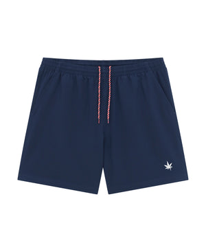 7" Court Short - Navy | White Leaf