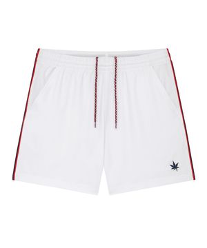 7" Tipped Court Short - White | Red | Navy Tipping